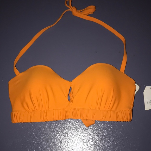 New Orange pushup padded bikini top Medium - Picture 2 of 11